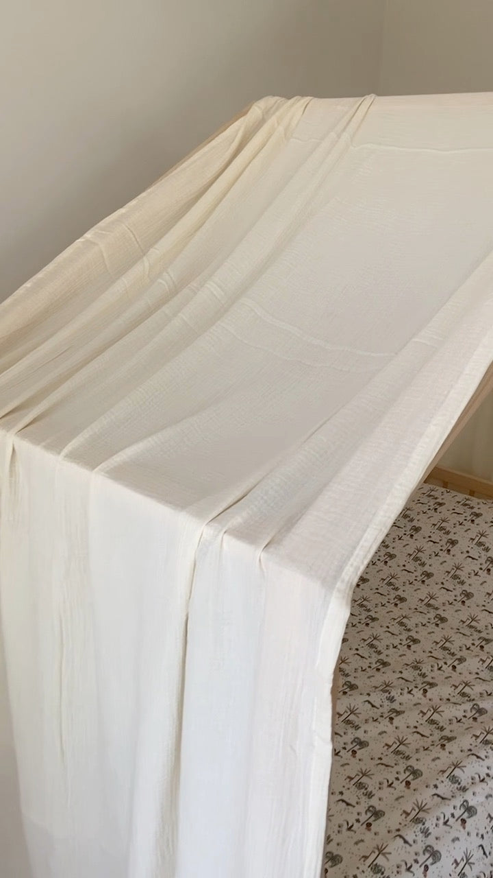 Ciel de lit cabane Ecru en stock