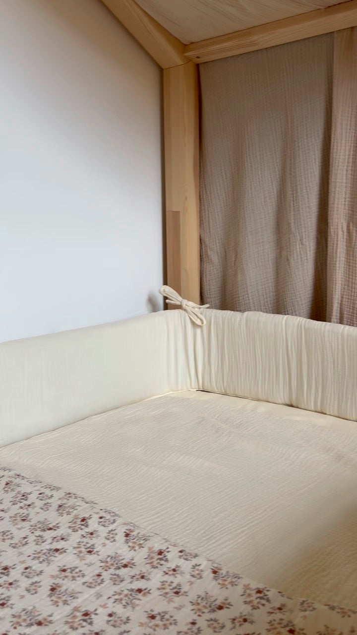 Ecru dubbelgaas cabinebedbumper