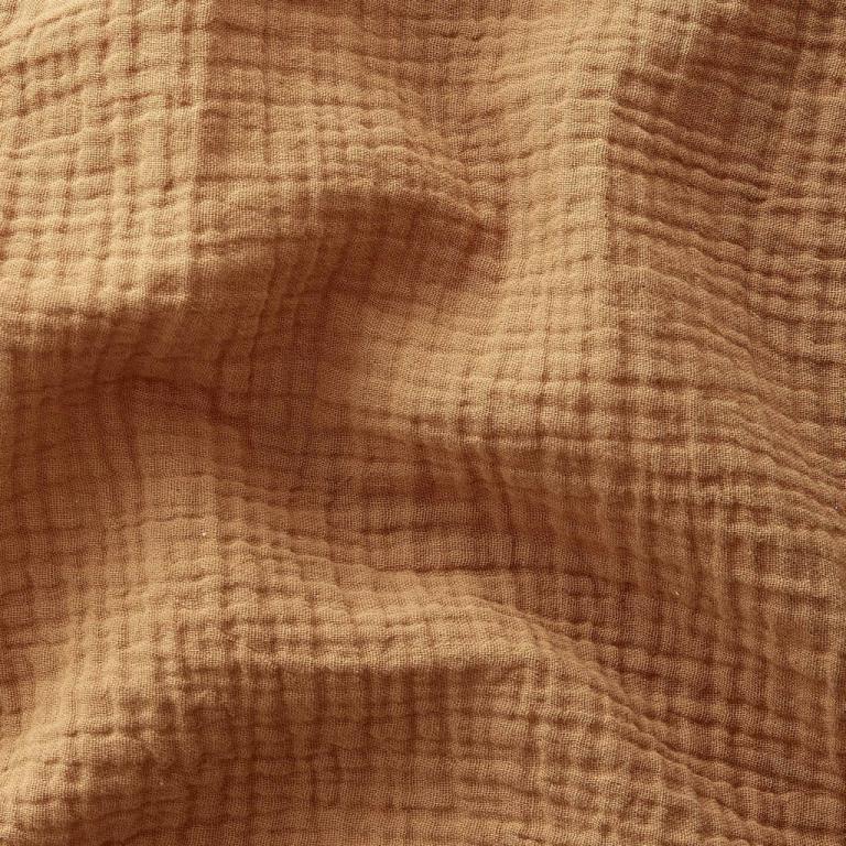 Drap housse double gaze coton BIO - Camel
