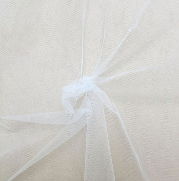 Ciel de lit cabane tulle Blanc