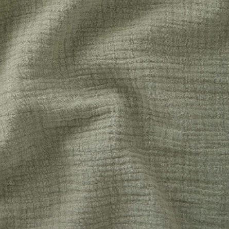 Panier à langer + matelas + housse double gaze vert kaki
