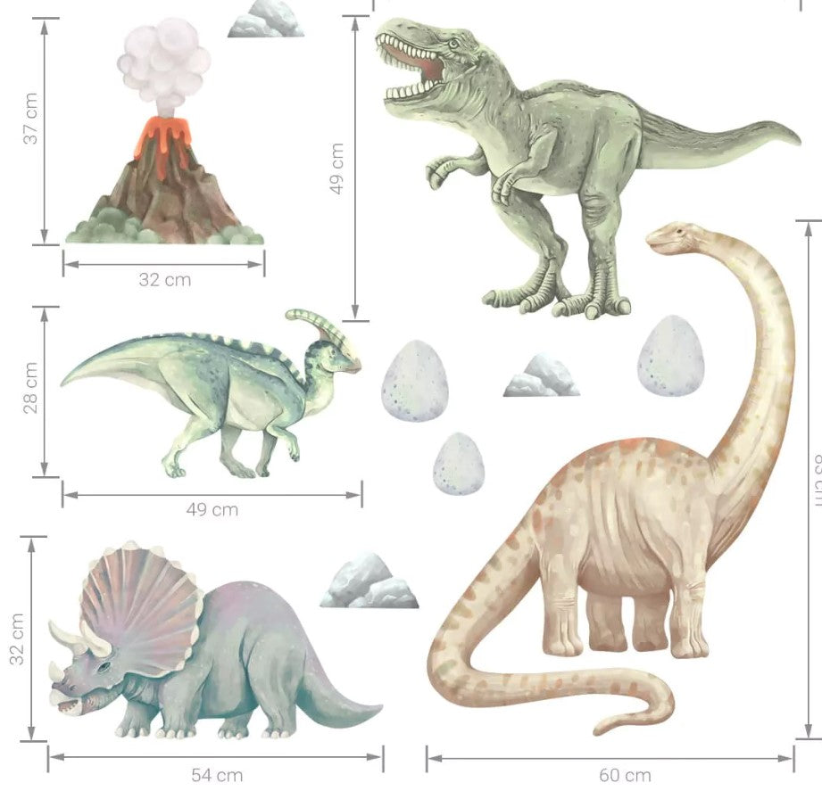 Kinderkamersticker dinosaurussen