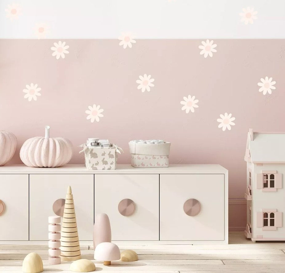 Sticker fleur Marguerite - Rose Pâle