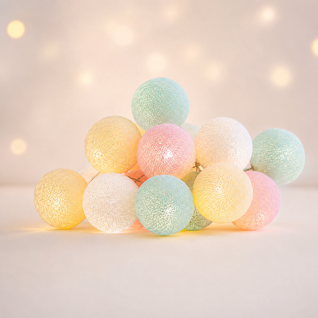 LED-lichtslinger - Pastelroze geelgroen