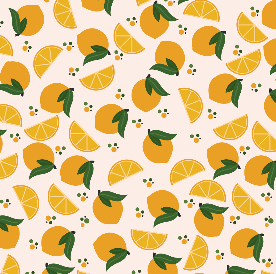 Autocollant sticker pour lit Kura Ikea - Citrons