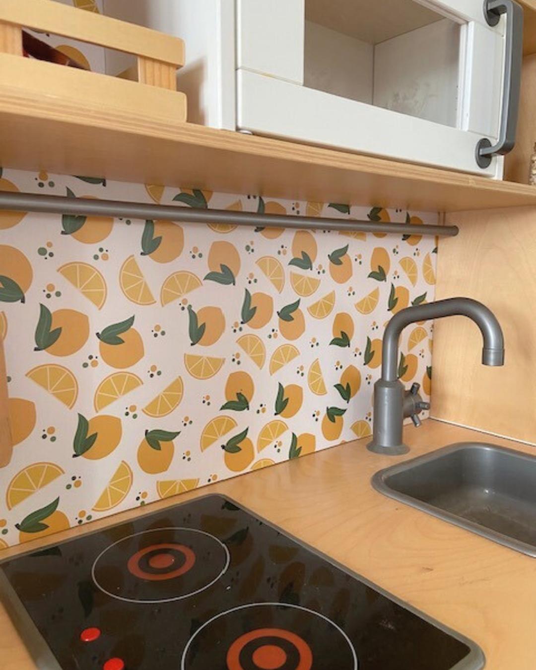 Kit autocollant sticker Cuisine DUKTIG - Citrons