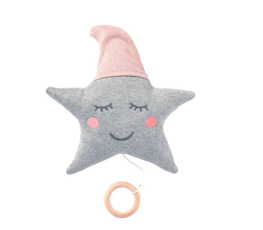 Baby muziekmobiel Roze