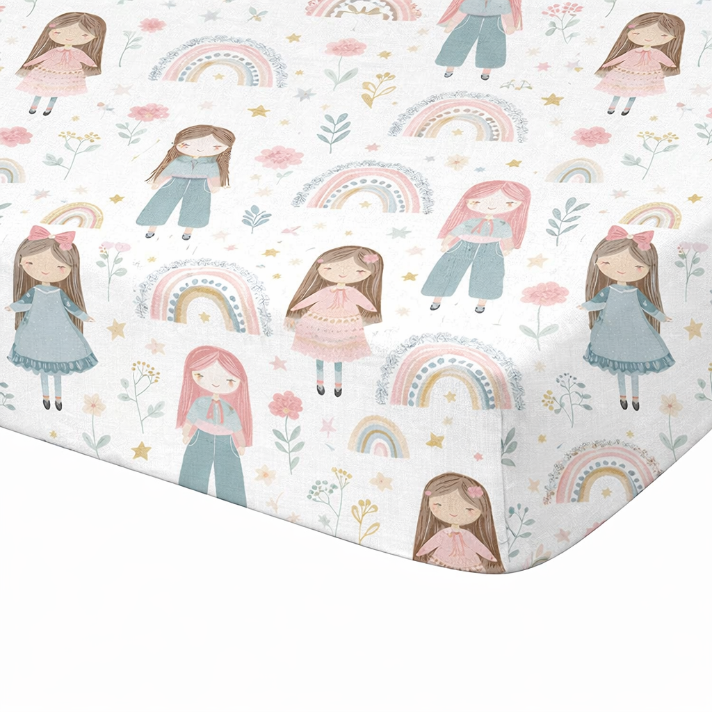 Drap housse enfant fille