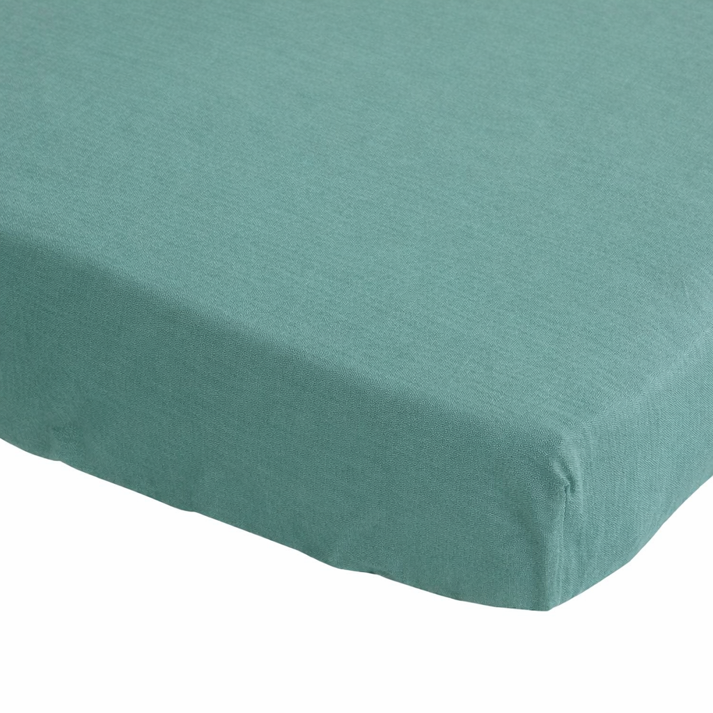 Drap housse enfant vert