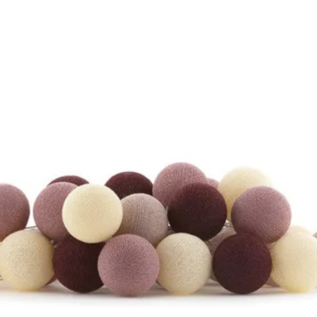 LED-lichtslinger - Roze & Ecru