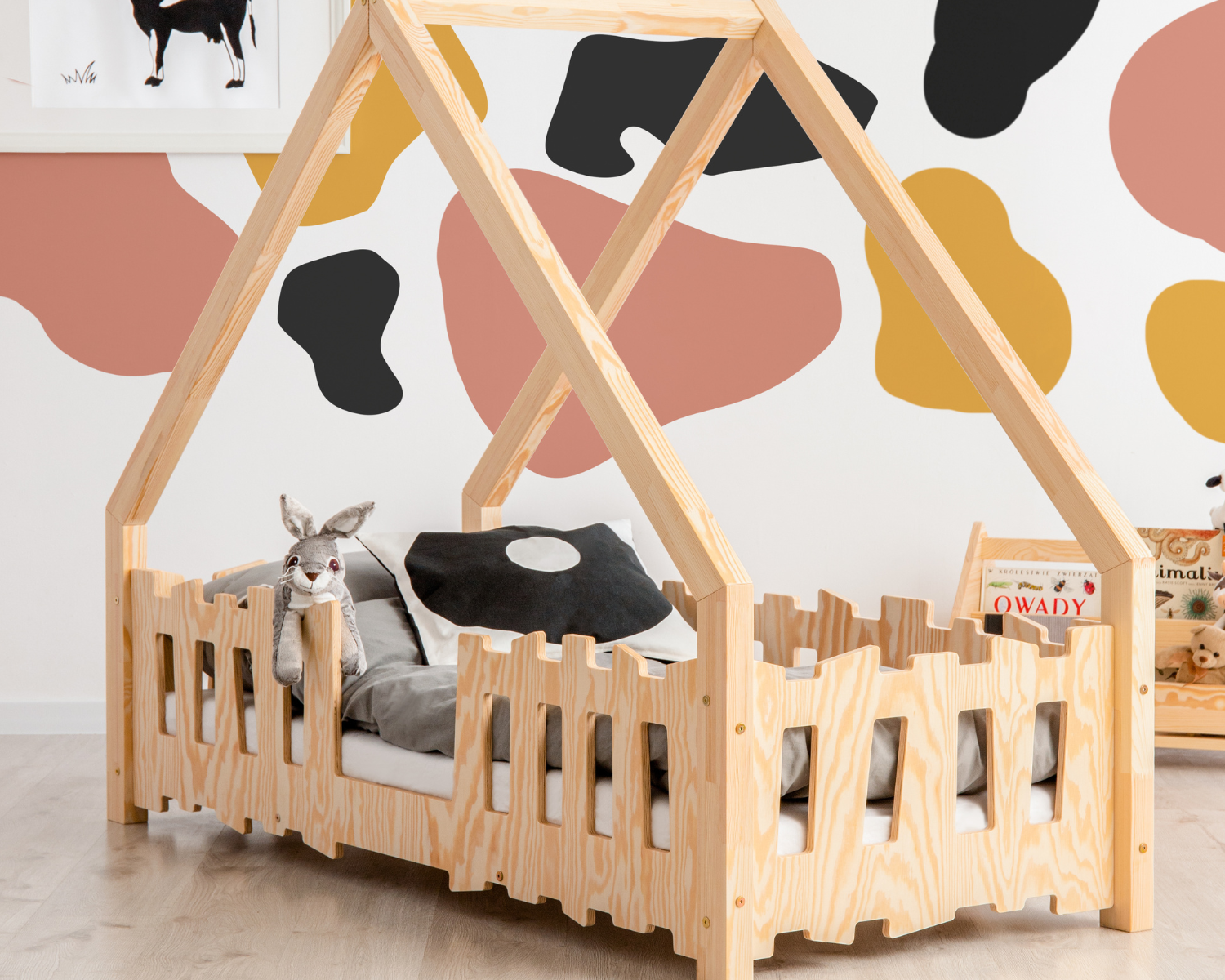 Cabinebed met slagboom 70x140cm