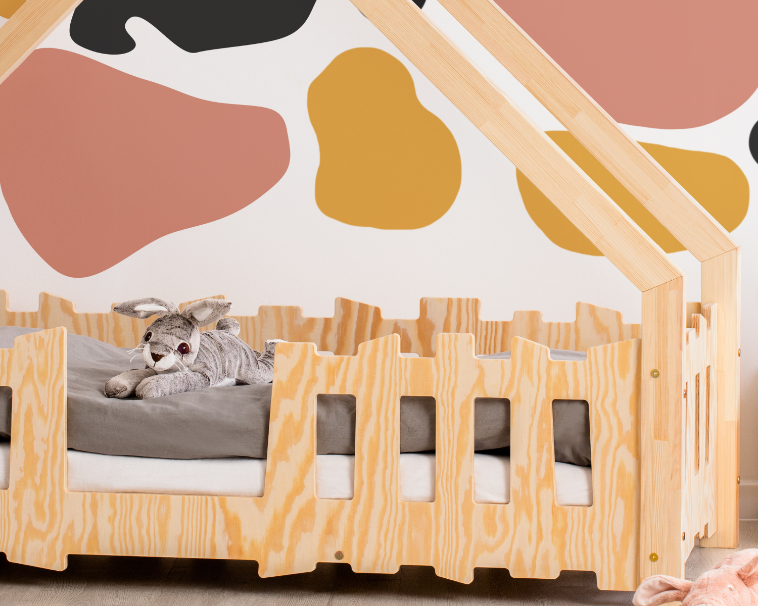 Cabinebed met slagboom 70x140cm