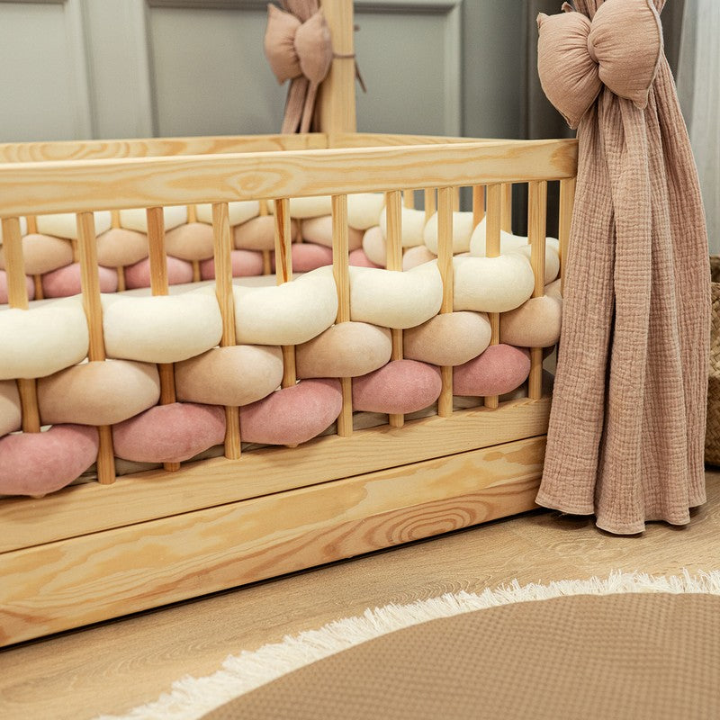 Tresse de lit Saumon poudré