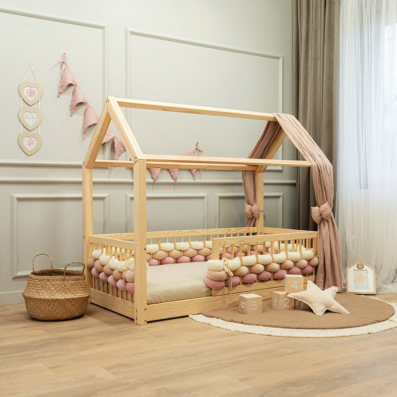 Tresse de lit Saumon poudré