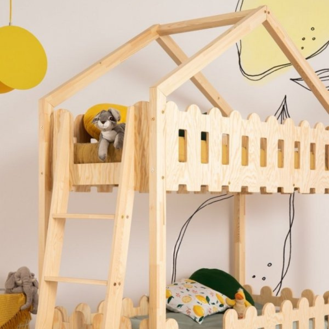 Lit cabane superposé 80x160cm