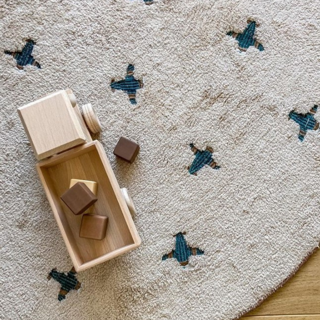Tapis enfant motif Avion