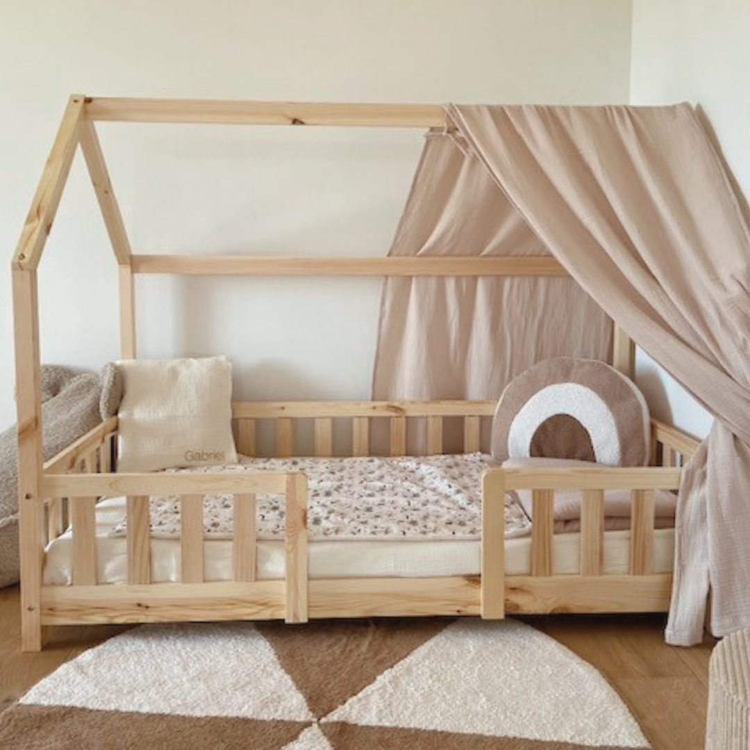 Beige cabana hemelbed