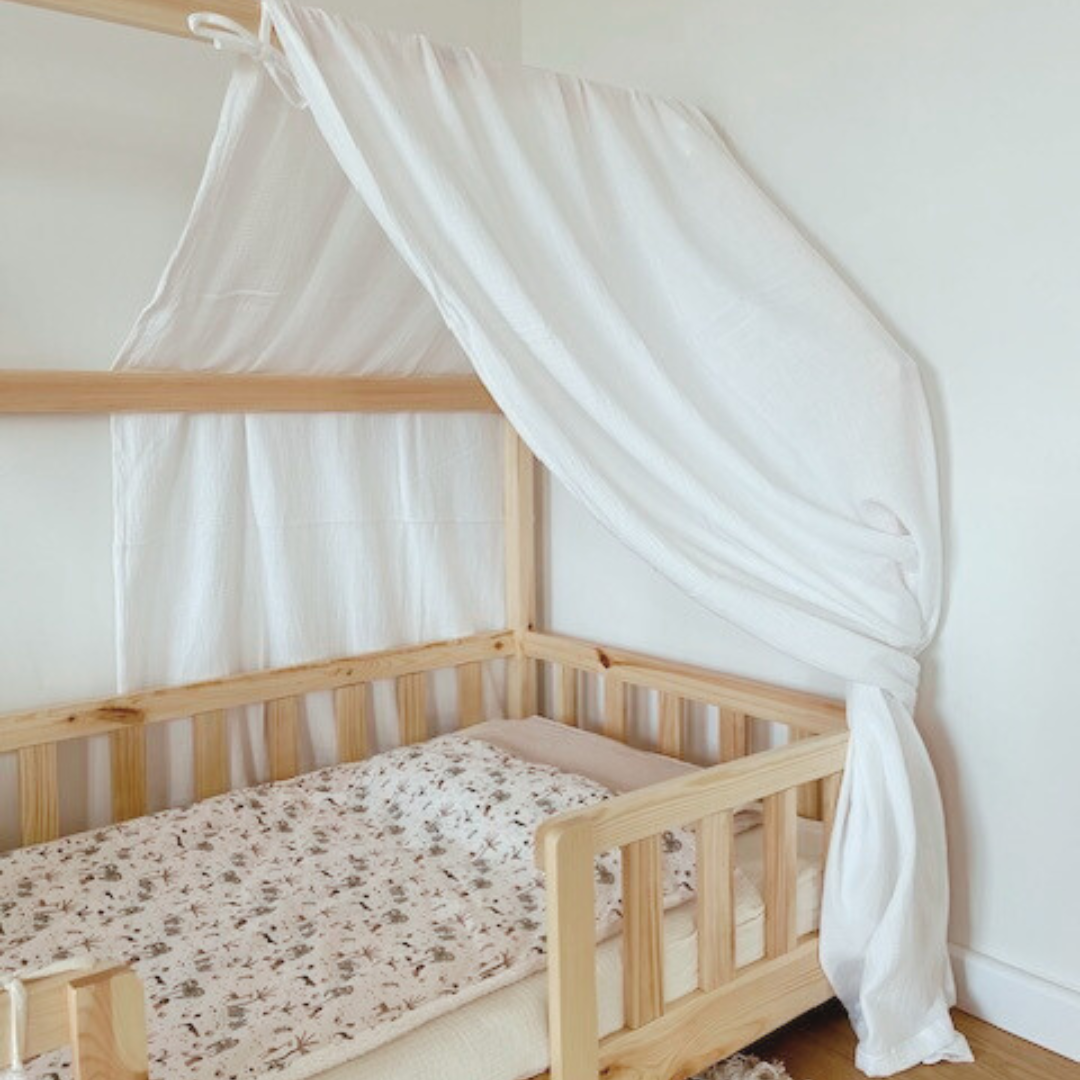Ciel de lit cabane Blanc