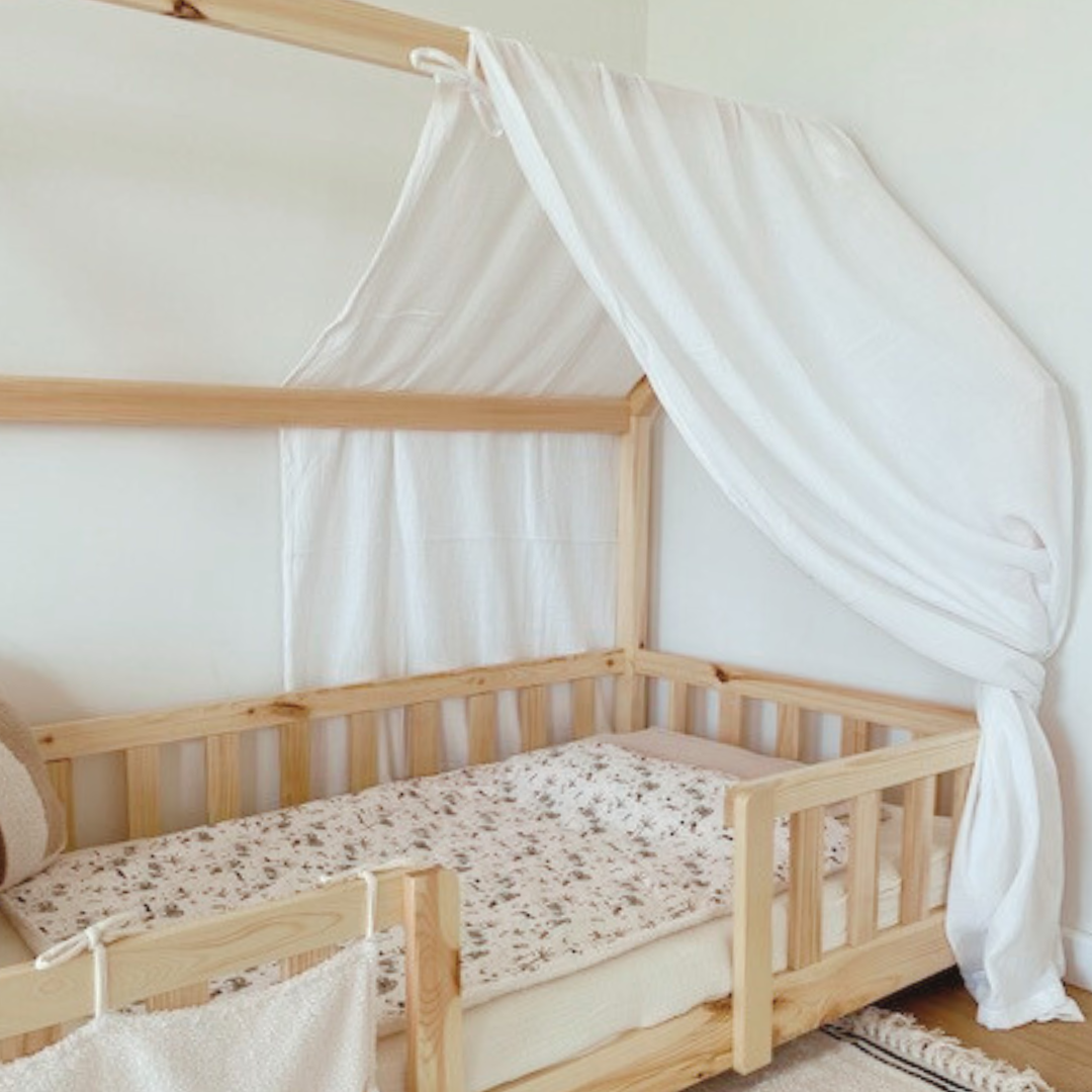 Ciel de lit cabane Blanc