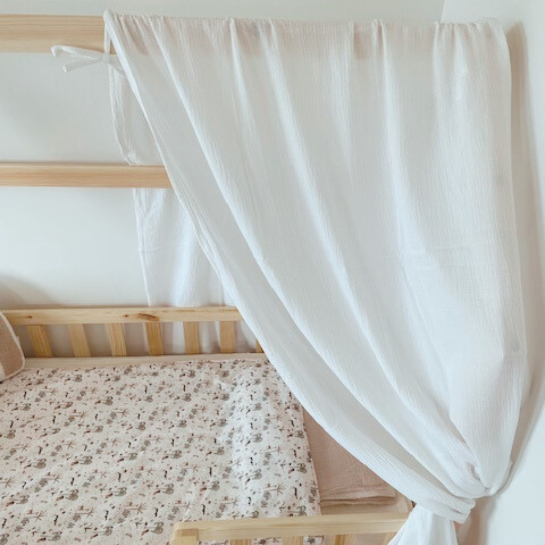 Ciel de lit cabane (pack de 2) Blanc