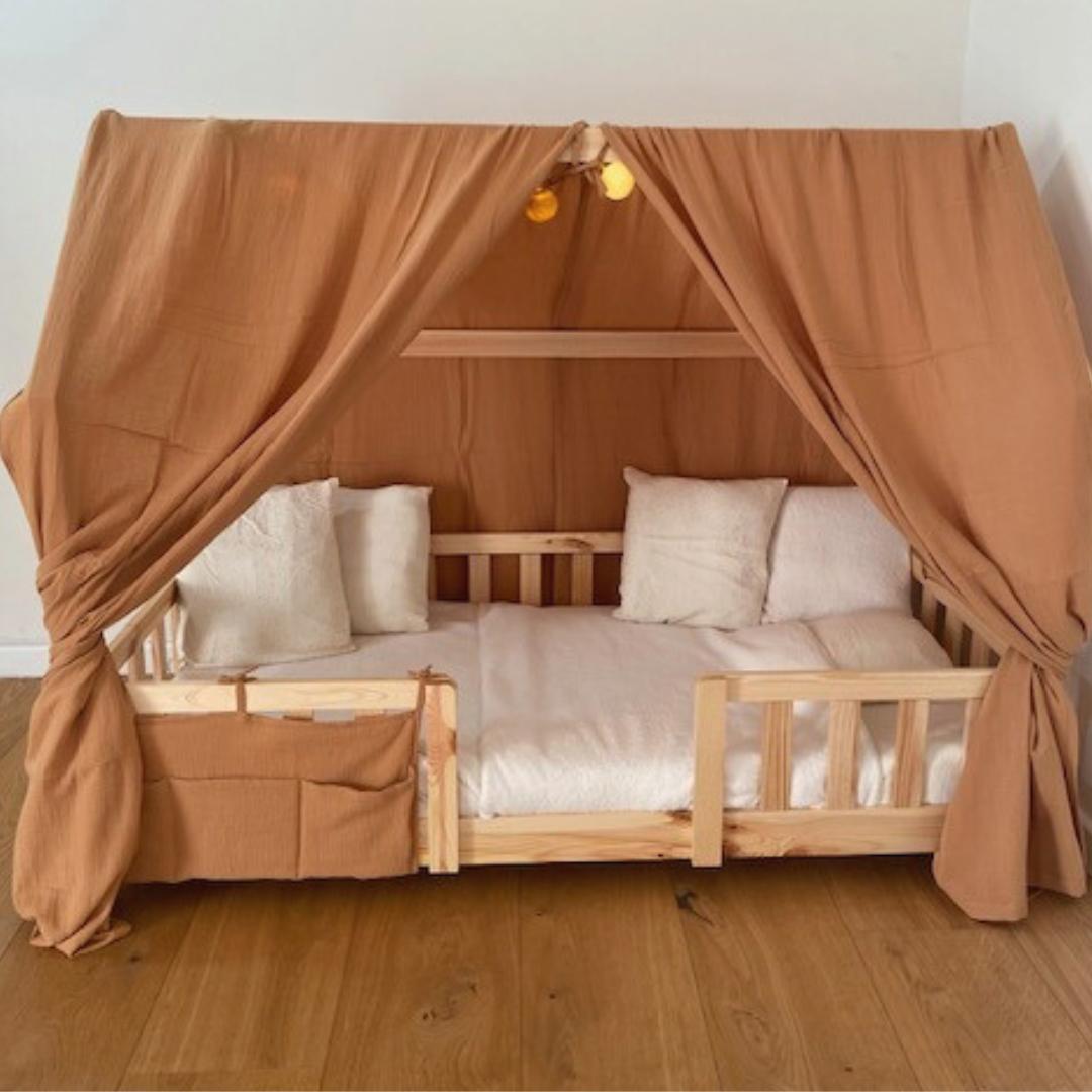 Ciel de lit cabane (pack de 2) Camel