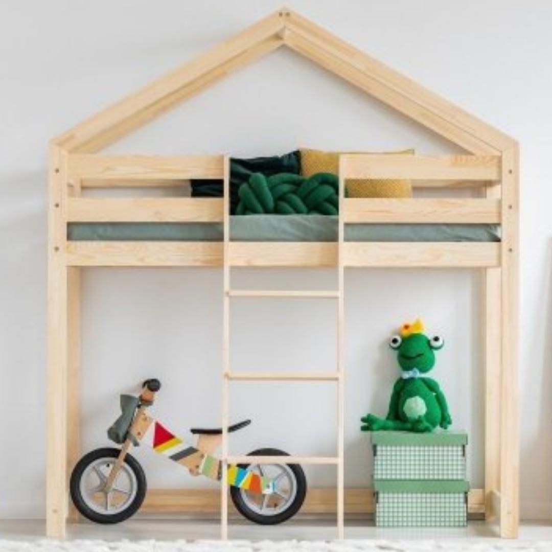 Lit cabane superposé mezzanine DINO 90x200cm
