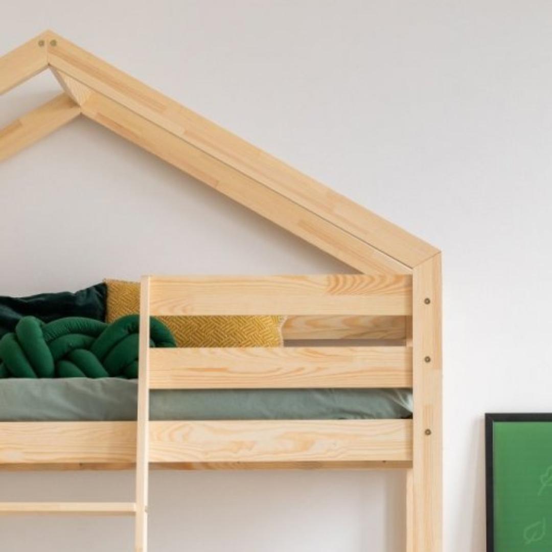 Lit cabane superposé mezzanine DINO 90x200cm