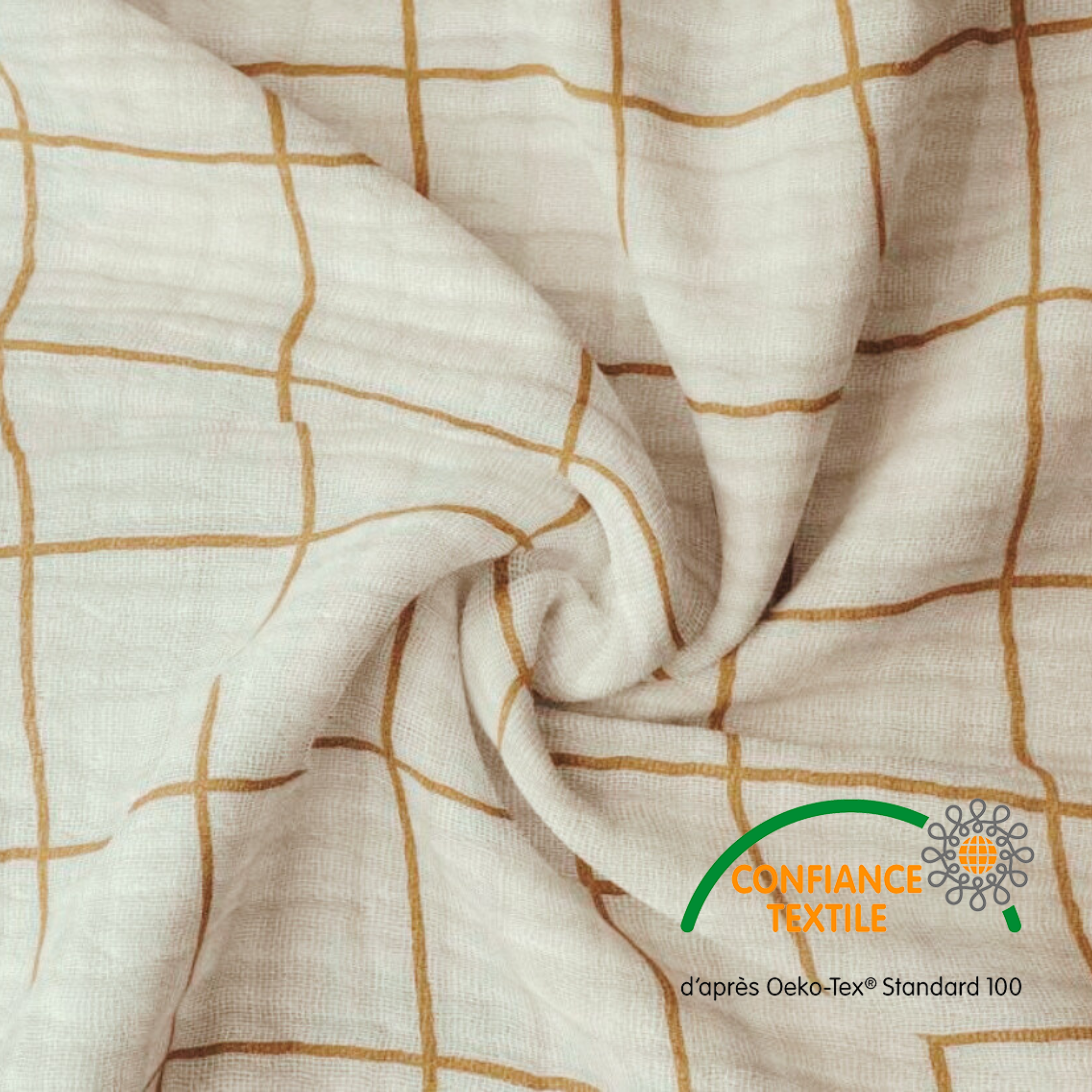 MAXI Tapis de motricité Marcel Camel/Ecru