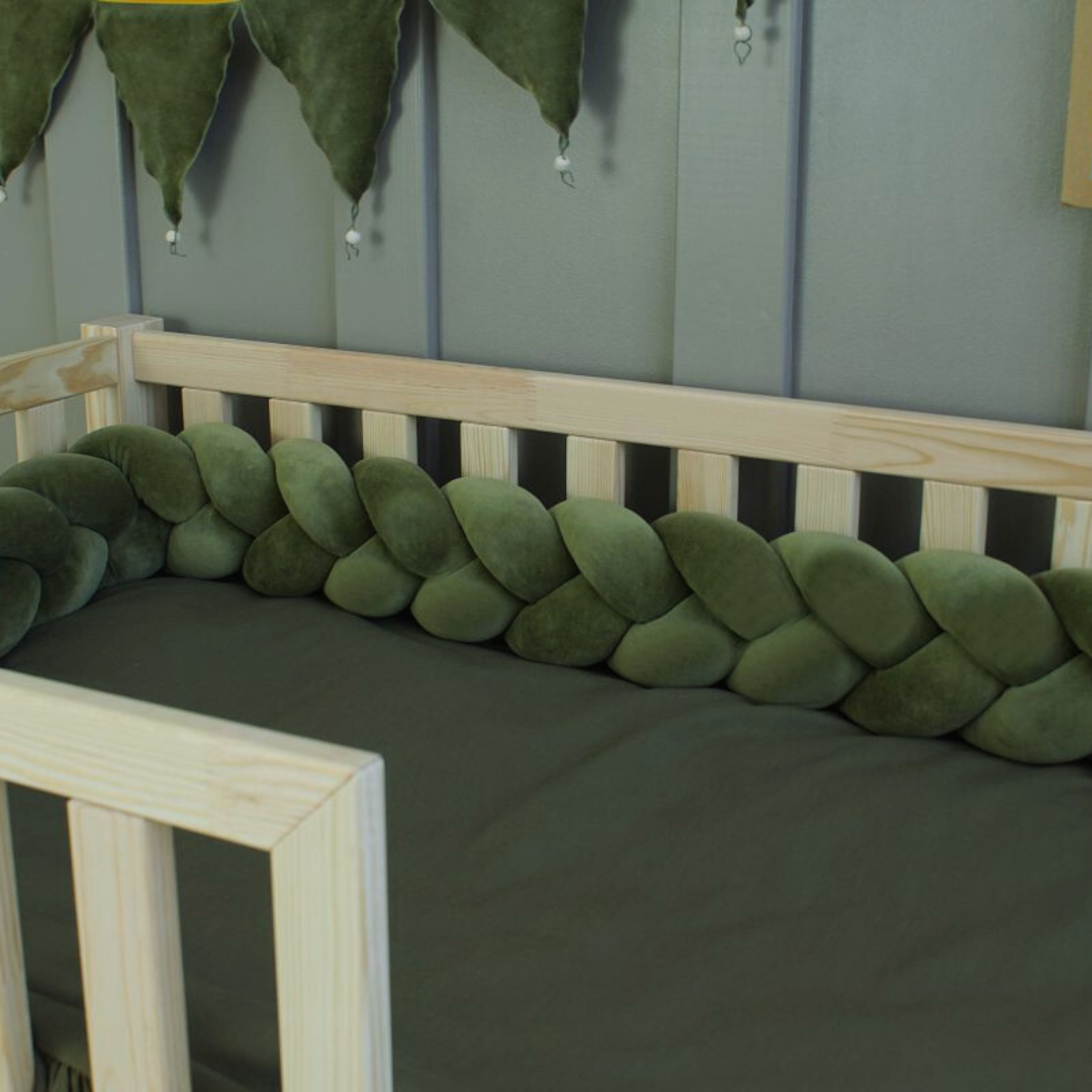 Tresse de lit Vert mousse 300cm