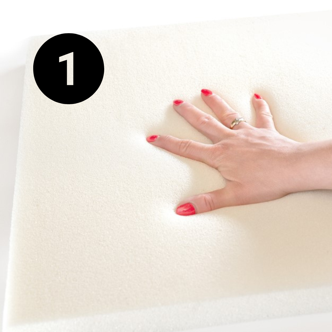 Matelas bébé 60x120cm - Mousse & latex à mémoire de forme