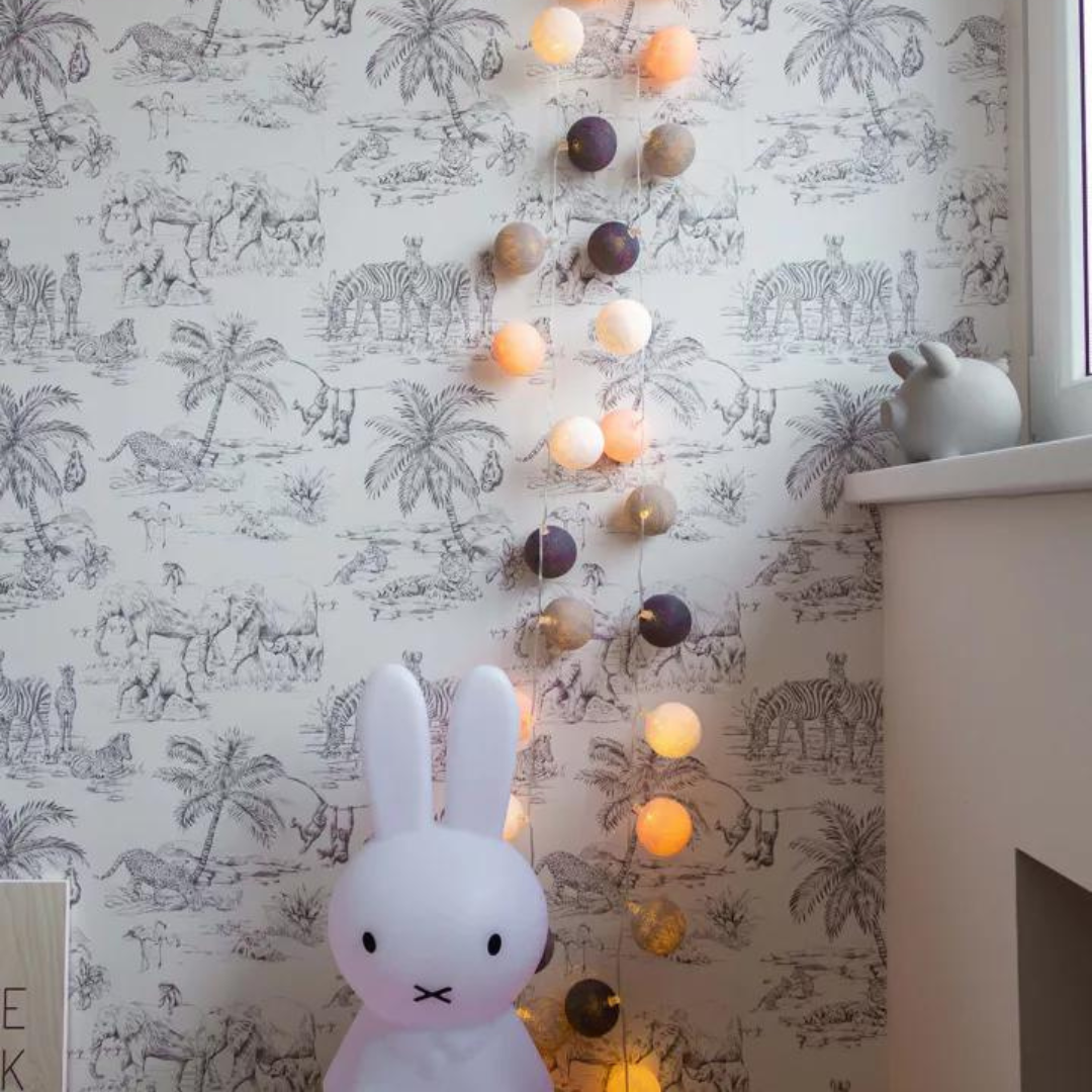Guirlande lumineuse LED - Rose & Gris