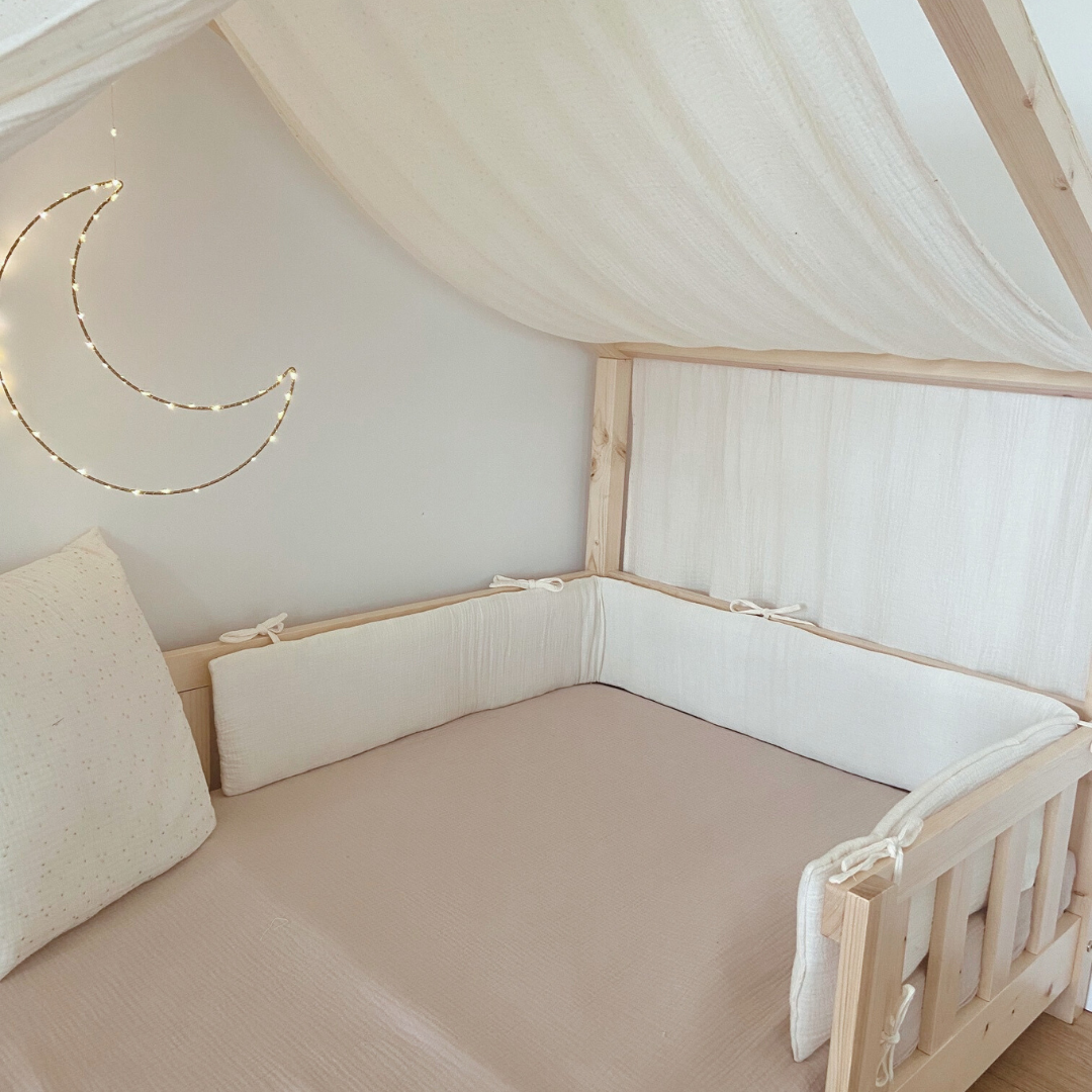 Ecru dubbelgaas cabinebedbumper