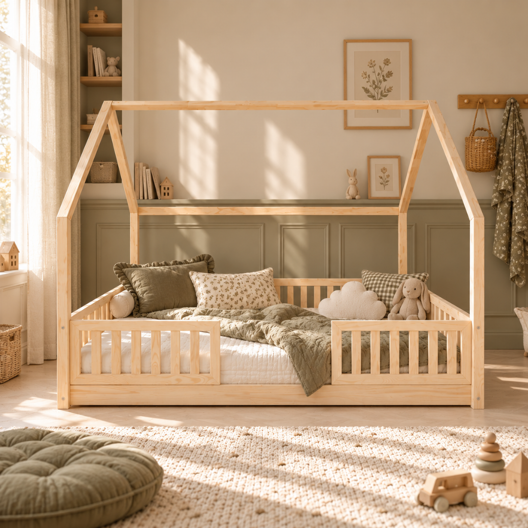 Grand lit cabane Montessori Andrea