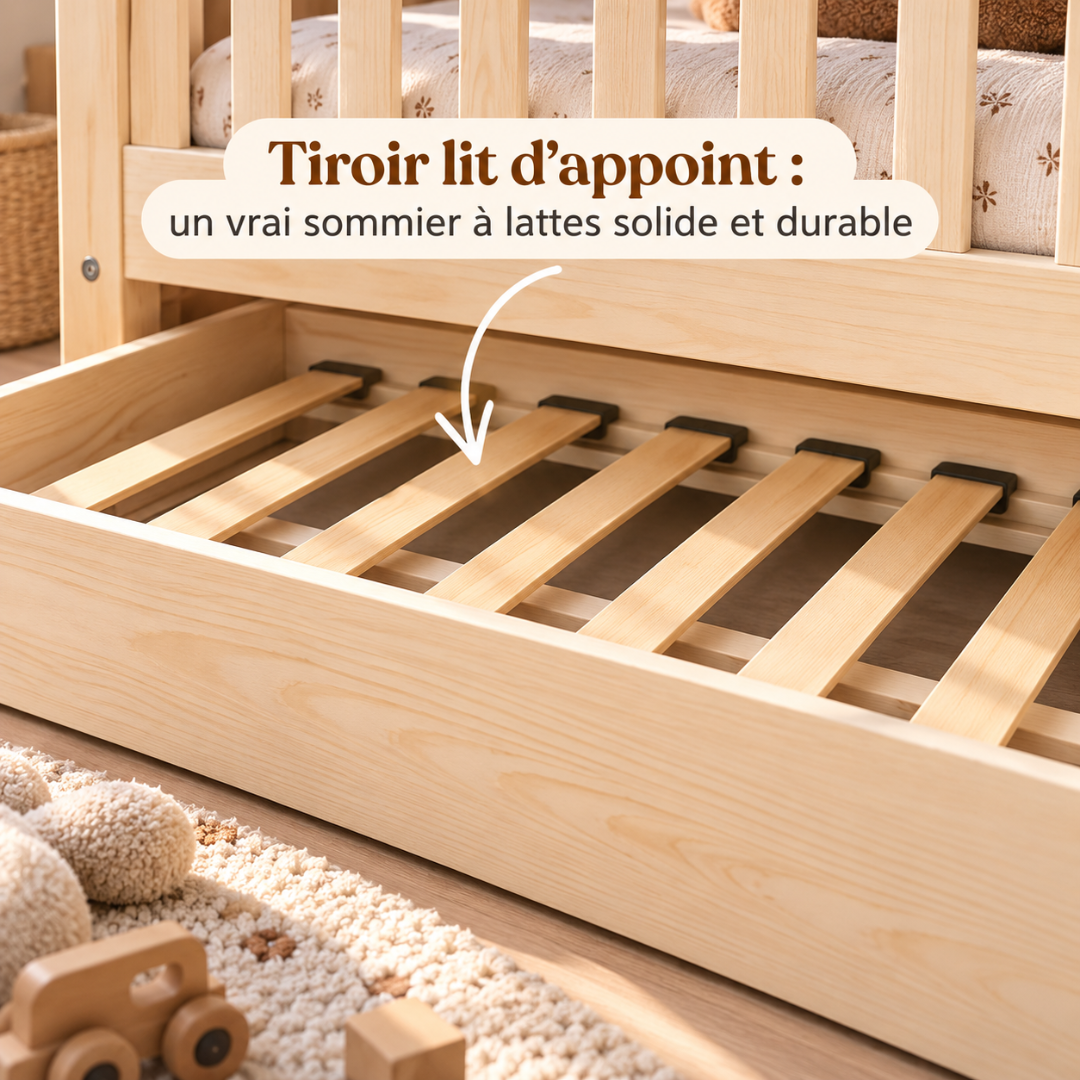 Lit cabane avec tiroir Dario 90x190cm