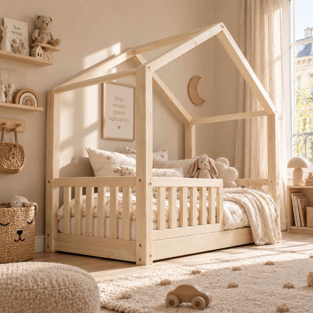 Lit cabane Montessori Matteo 90x190cm