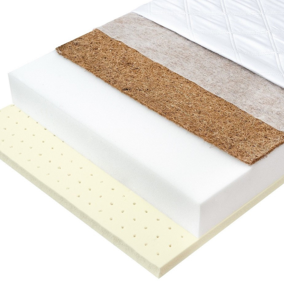 Matelas bébé 60x120cm - Mousse, Coco & latex