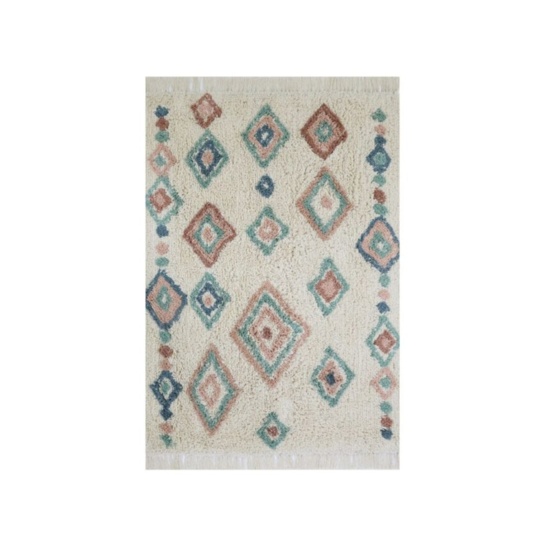 Tapis enfant berbère écru & vert