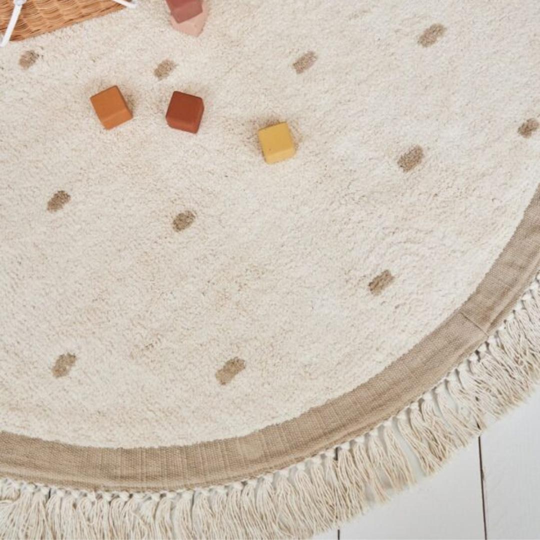 Tapis enfant écru & beige