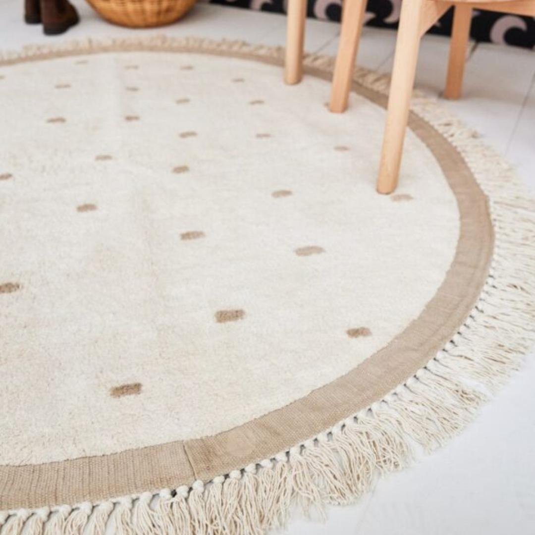 Tapis enfant écru & beige