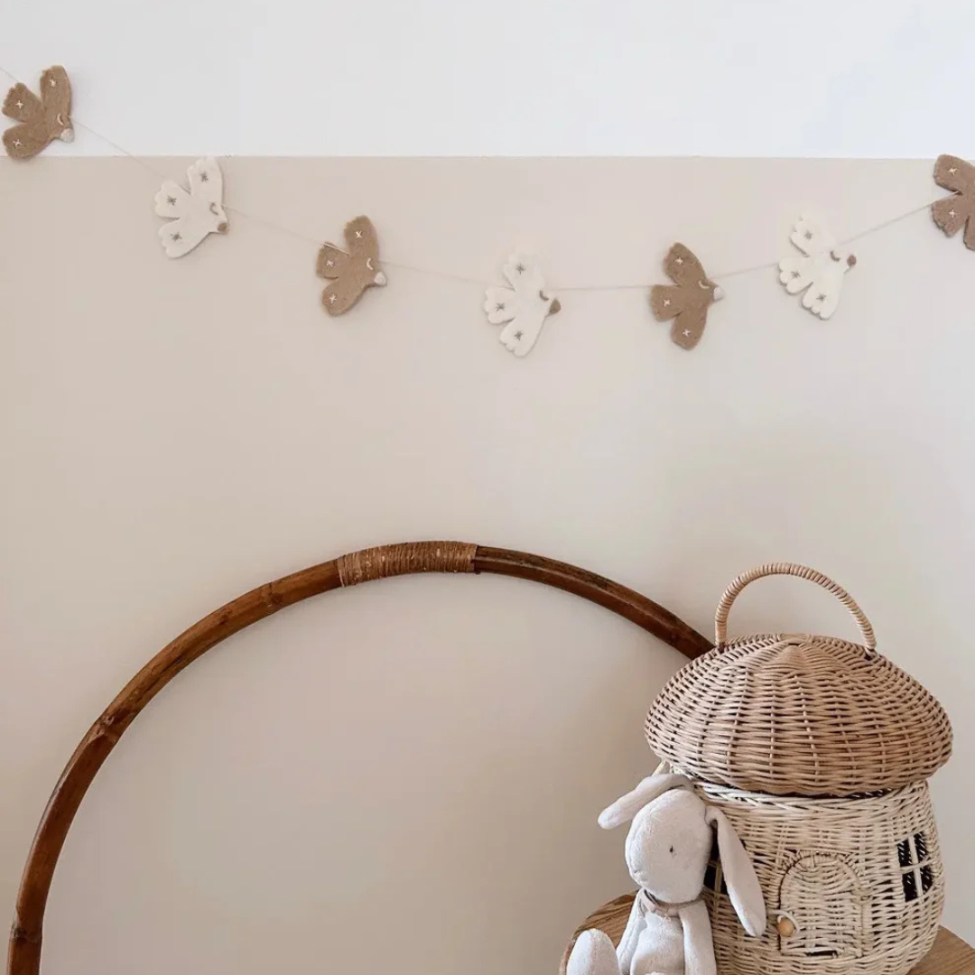 Guirlande feutrine Oiseaux