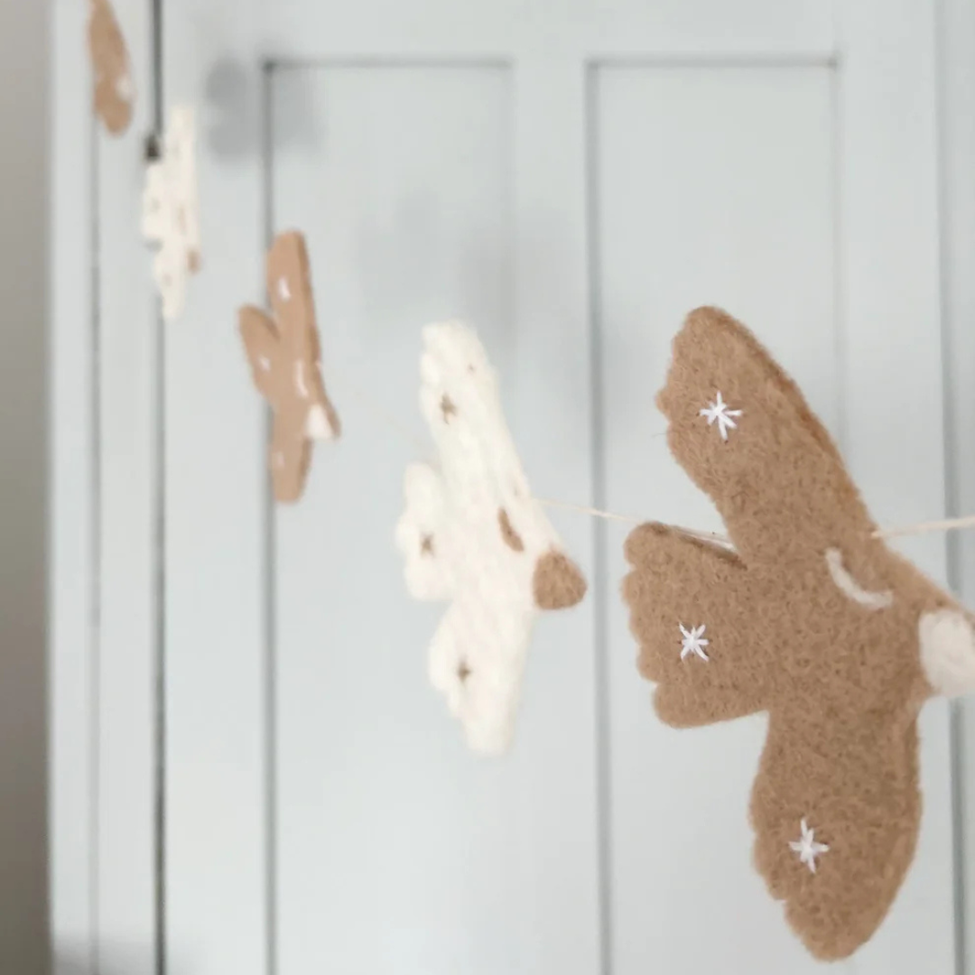 Guirlande feutrine Oiseaux