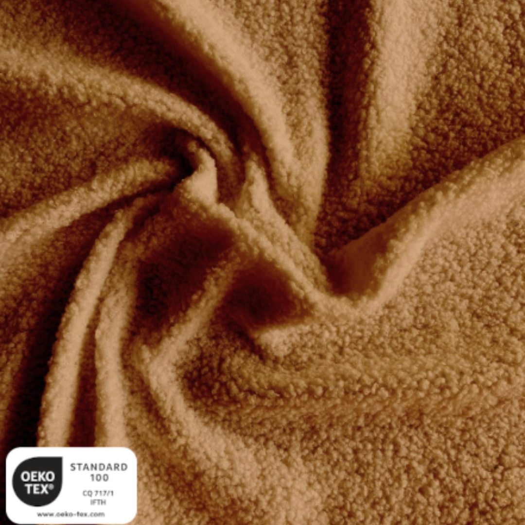 Tapis de motricité Jules tissu bouclette Camel