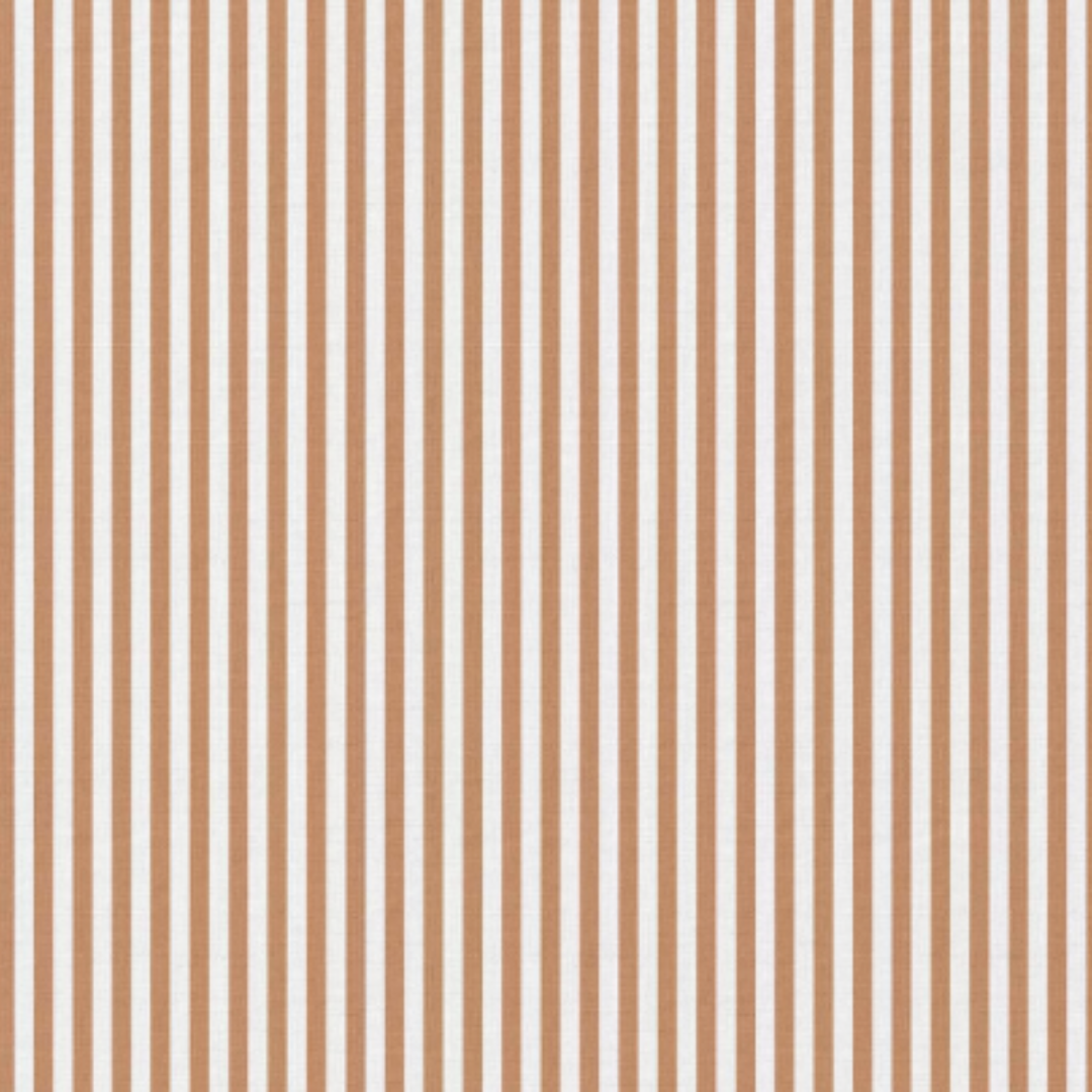 Drap housse enfant rayé camel