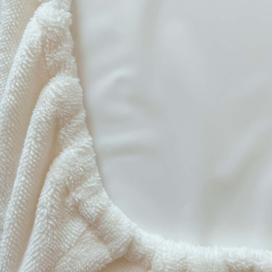 Housse matelas à langer éponge Ecru