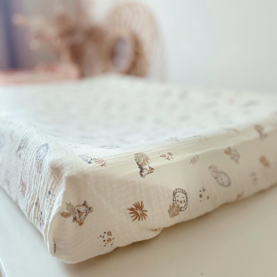 Housse matelas à langer Double gaze BIO Charlie
