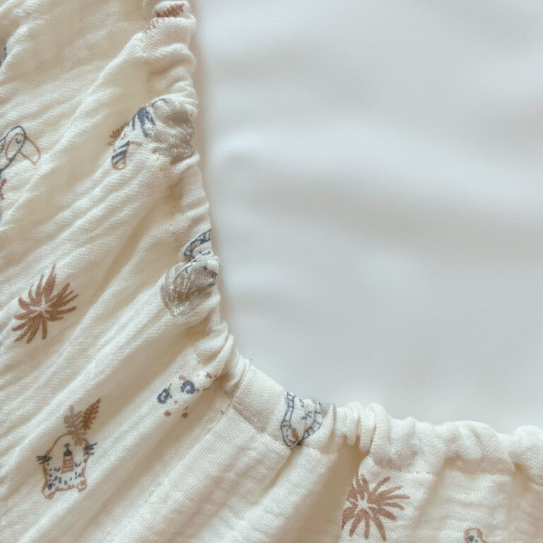 Housse matelas à langer Double gaze BIO Charlie