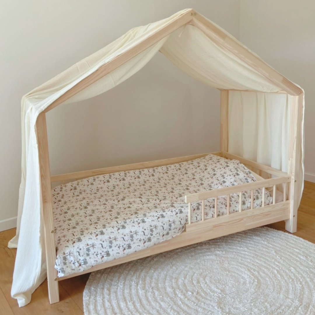 Ciel de lit cabane Ecru en stock
