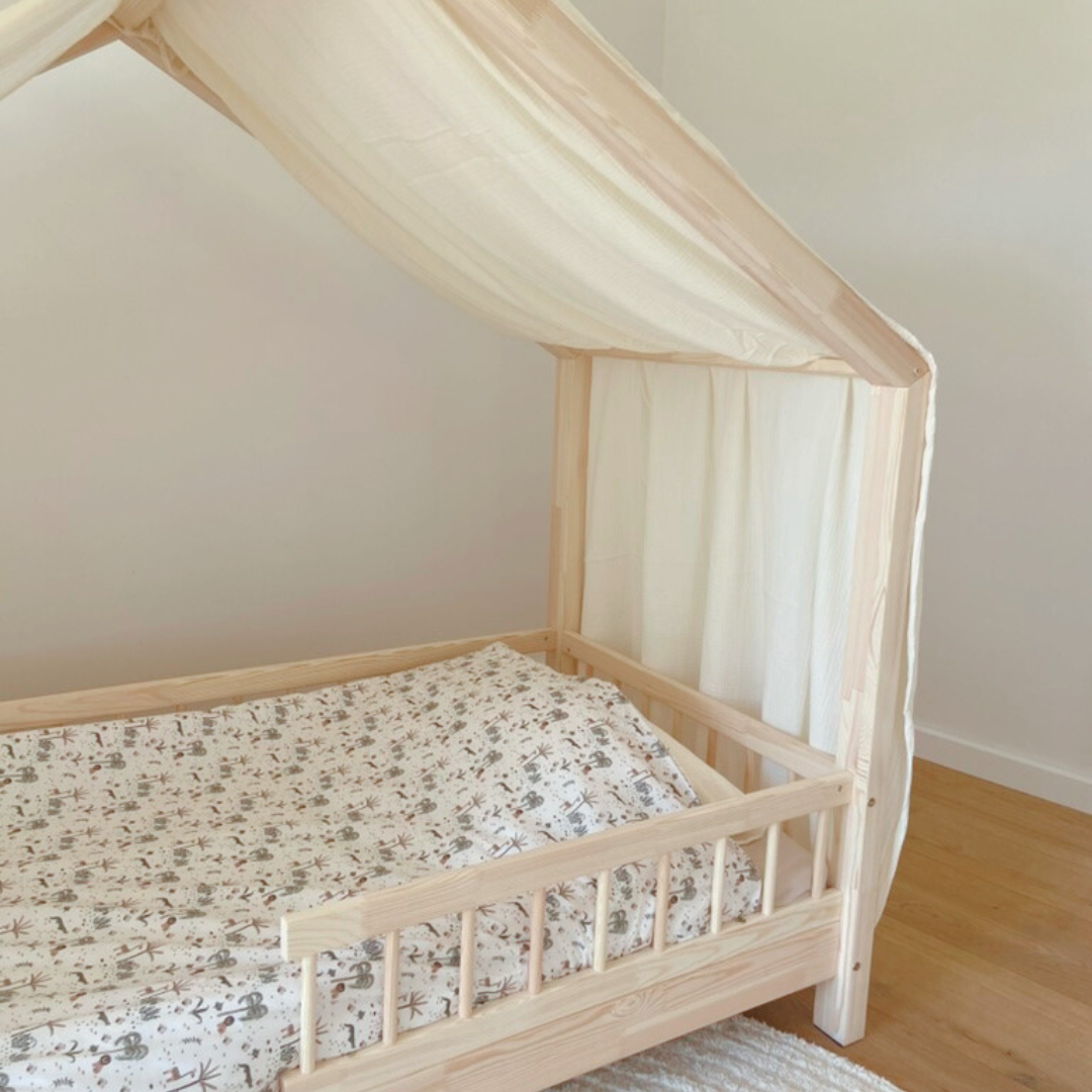 Ciel de lit cabane Ecru en stock