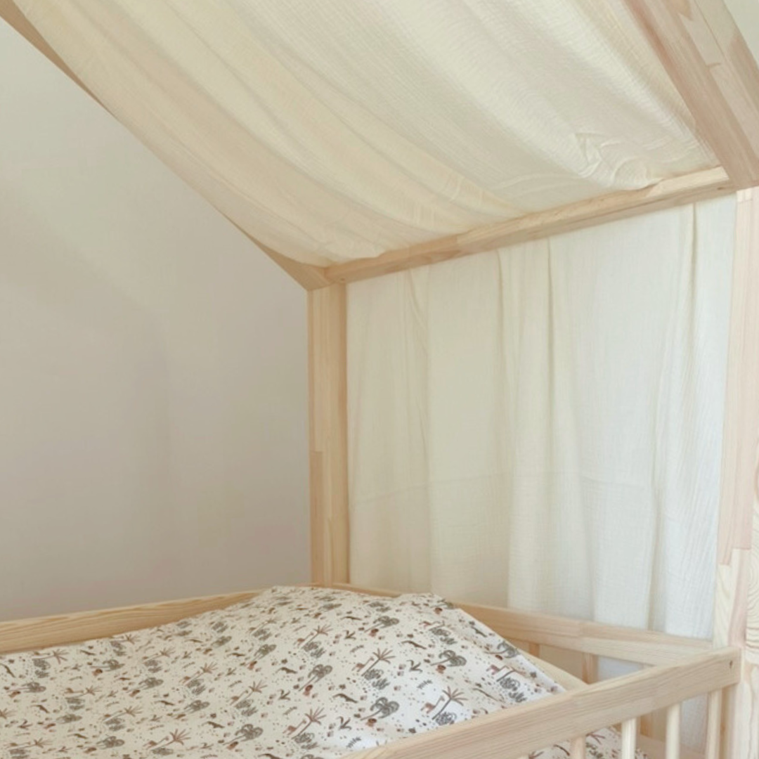 Ciel de lit cabane Ecru en stock