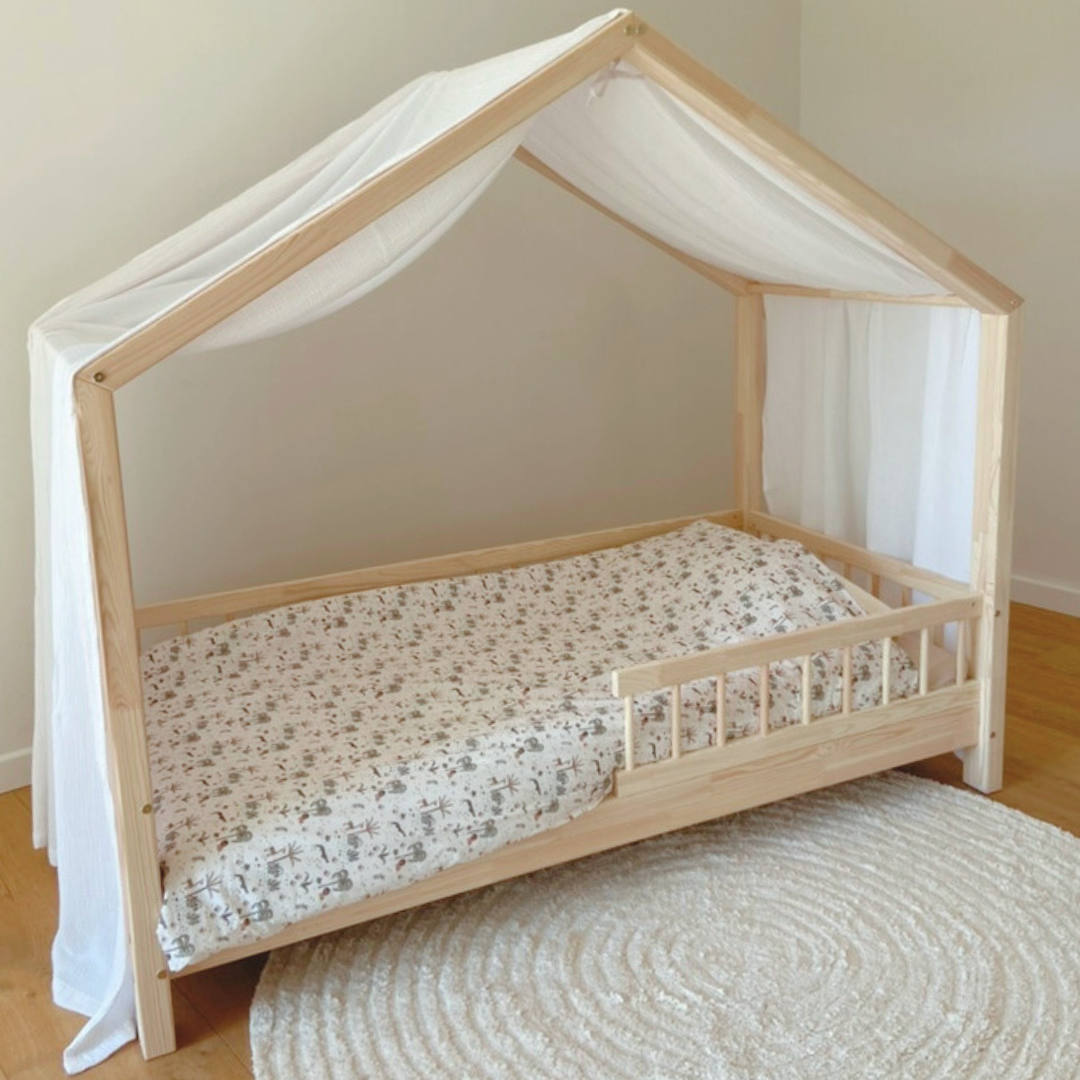 Ciel de lit cabane Blanc